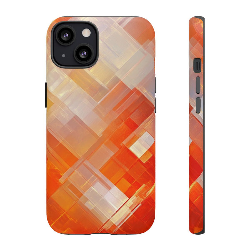 Abstract Oranje Geometrisch Patroon