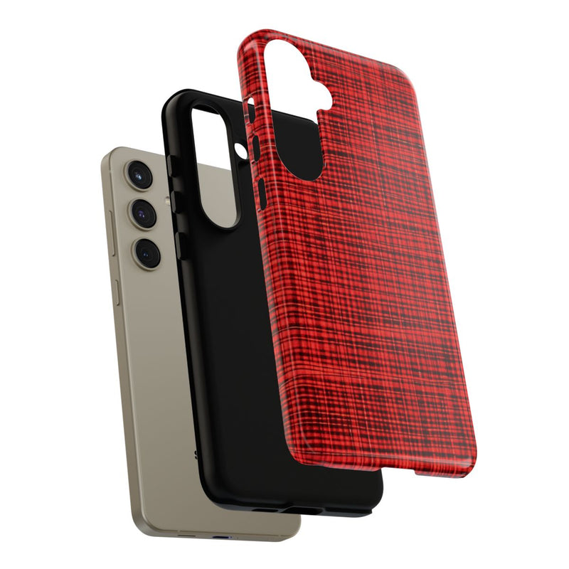 Rood Geruit Textielpatroon