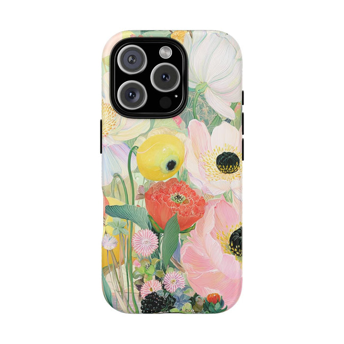 Lichte Pastelbloemen met Vogels
