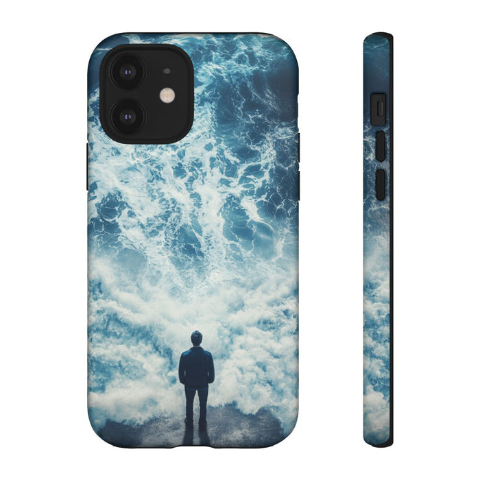 Man Tegenover Oceaangolven