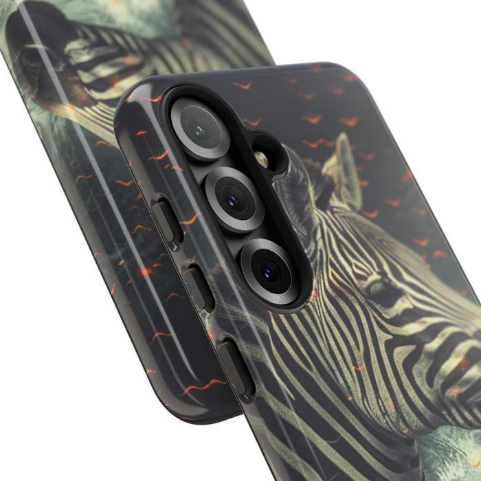 Zebra in Water met Gloeiende Vonken