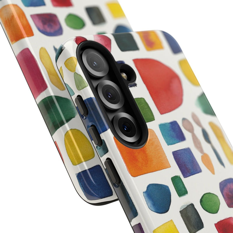 Kleurrijk Waterverf Geometrisch Patroon