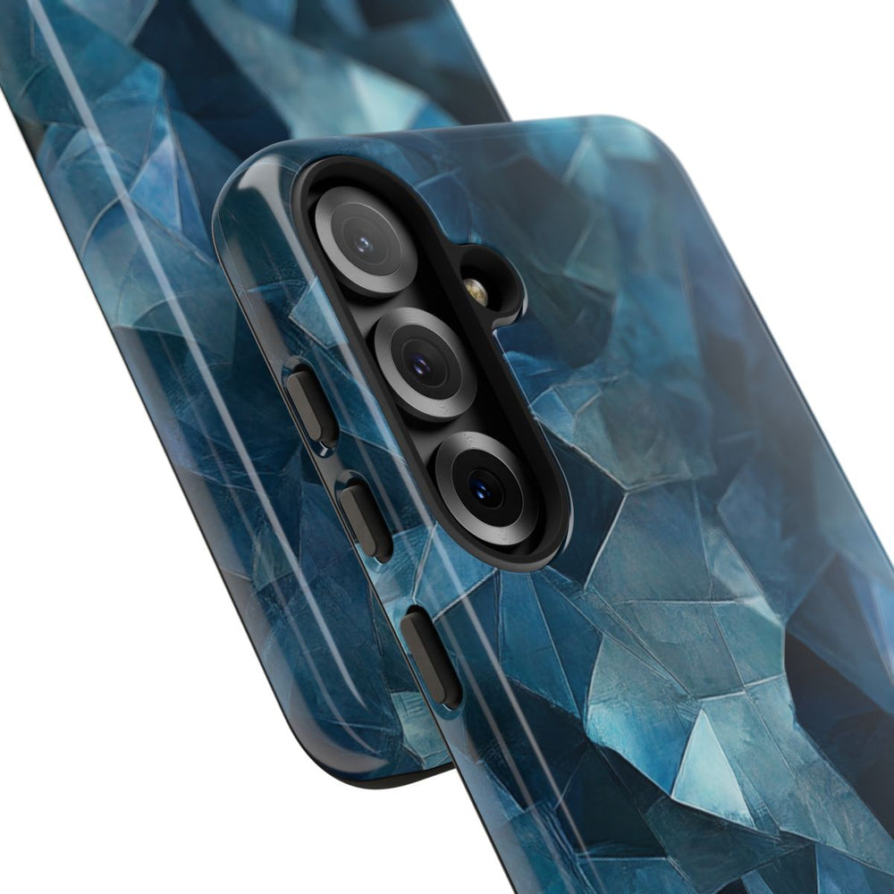 Blauw Gekristalliseerd Abstract Patroon