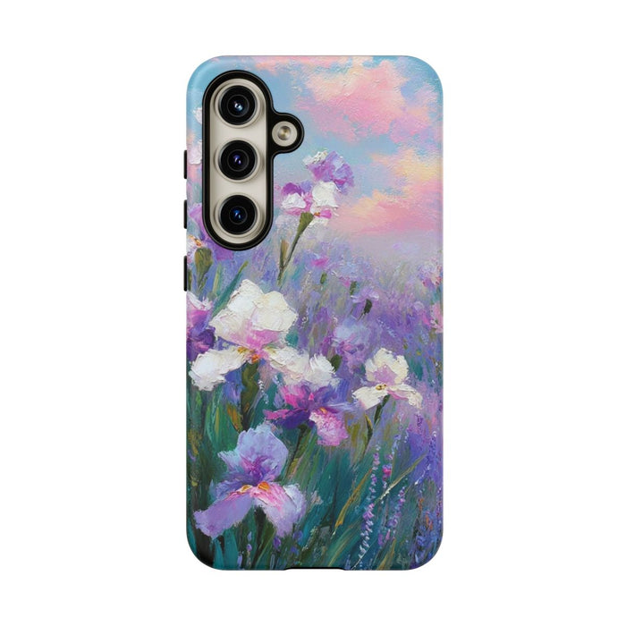 Pastelkleurige Irisbloemen Schildering