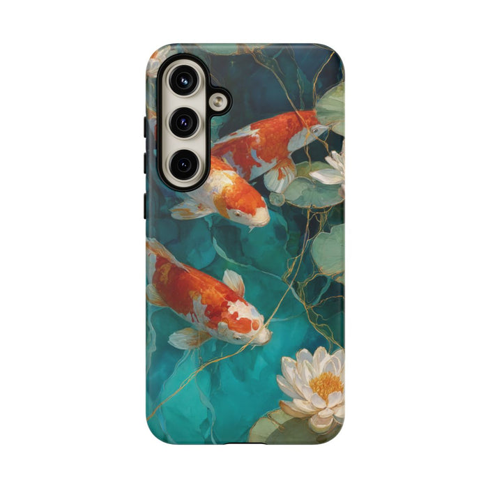 Koi Karpers en Waterlelies