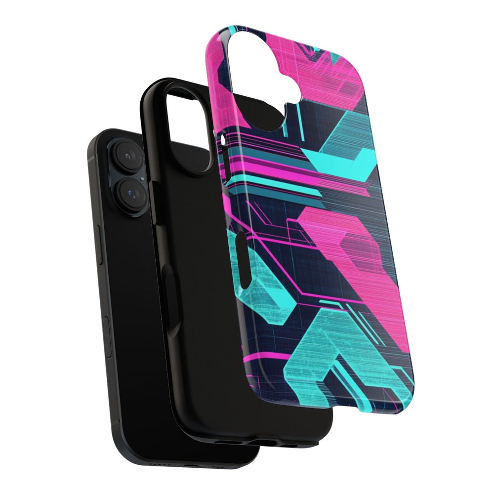 Neon Geometrisch Cyberpunkpatroon