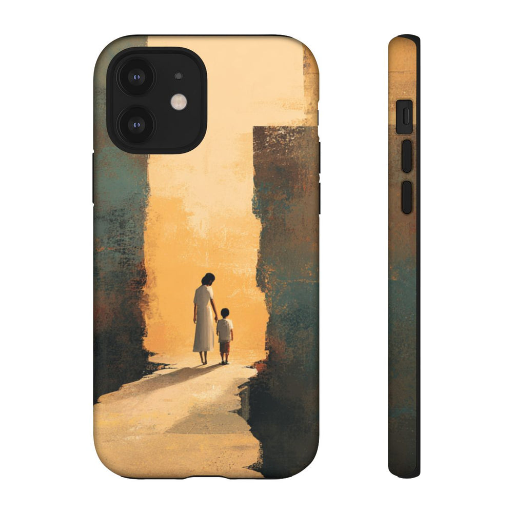 Vrouw en Kind op Gebroken Pad