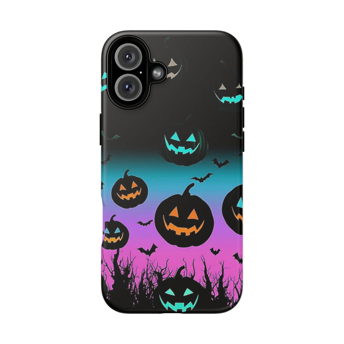 Gloeiende Halloween Pompoenen en Vleermuizen