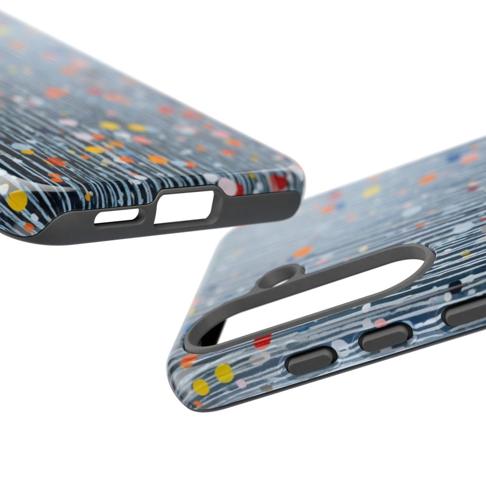 Kleurrijk Abstract Patroon met Dots en Lijnen