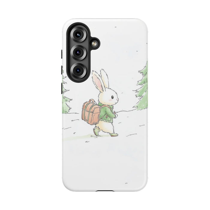 Schattig Konijntje met Rugzak in Winterbos