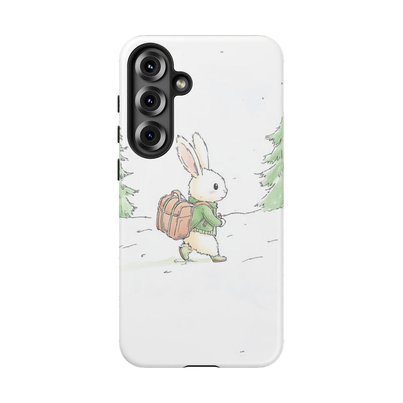 Schattig Konijntje met Rugzak in Winterbos
