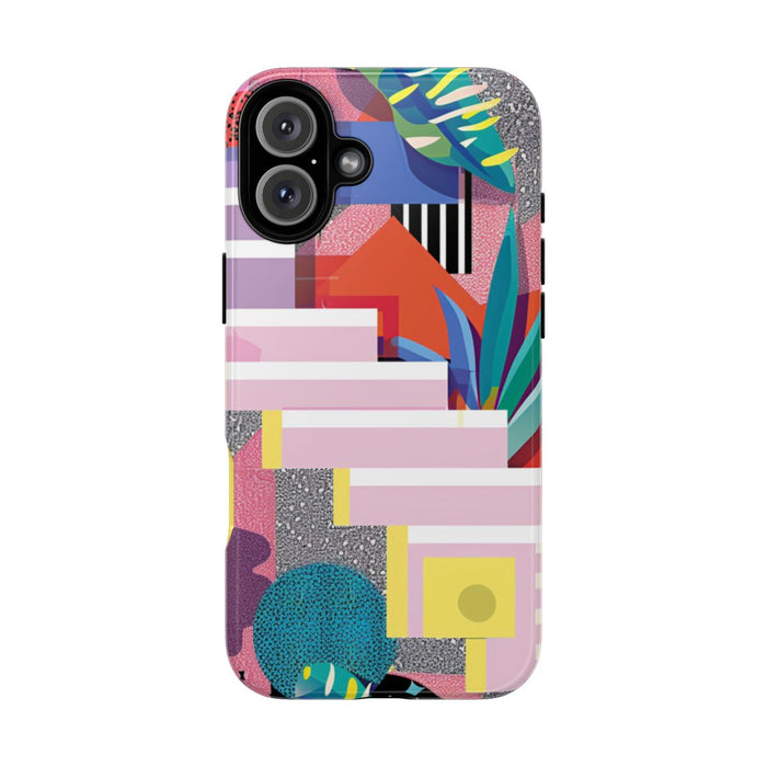 Kleurrijk Abstract Geometrisch en Botanisch Ontwerp