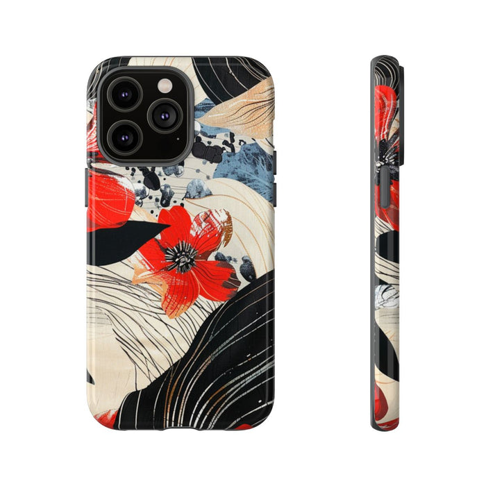 Rood Bloemen Abstract Patroon