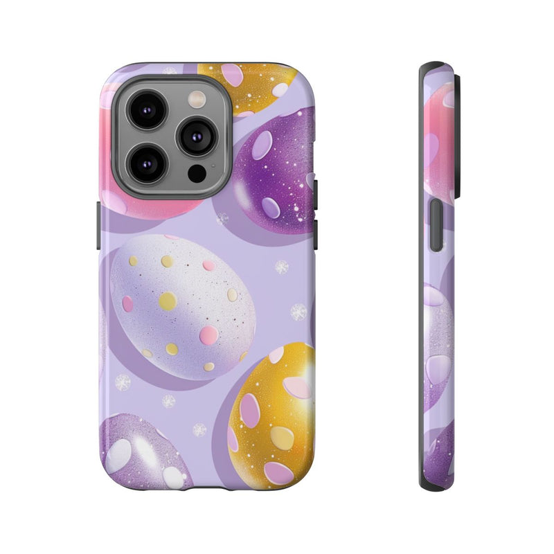 Glanzende Paaseieren met Stippenpatroon