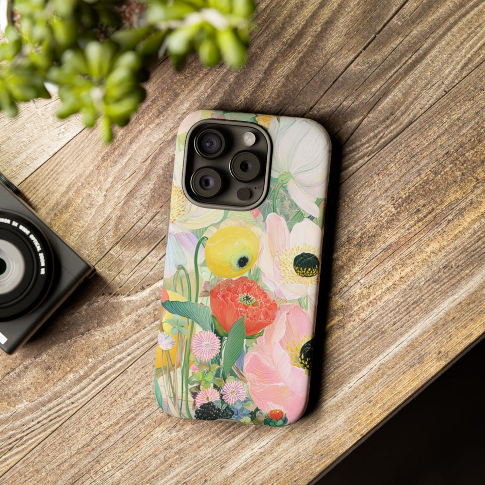 Lichte Pastelbloemen met Vogels