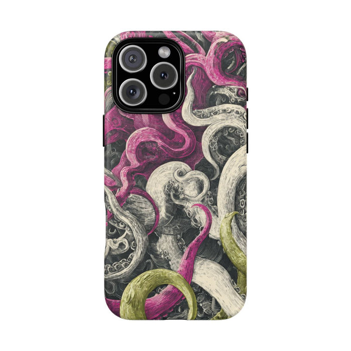Gedetailleerd Tentakelpatroon met Wervelende Swirls