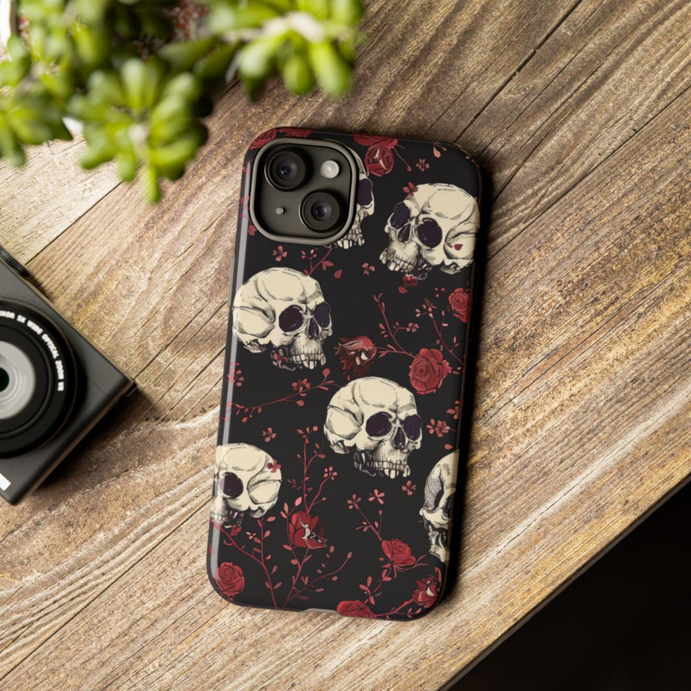 Schedels en Rode Rozenpatroon