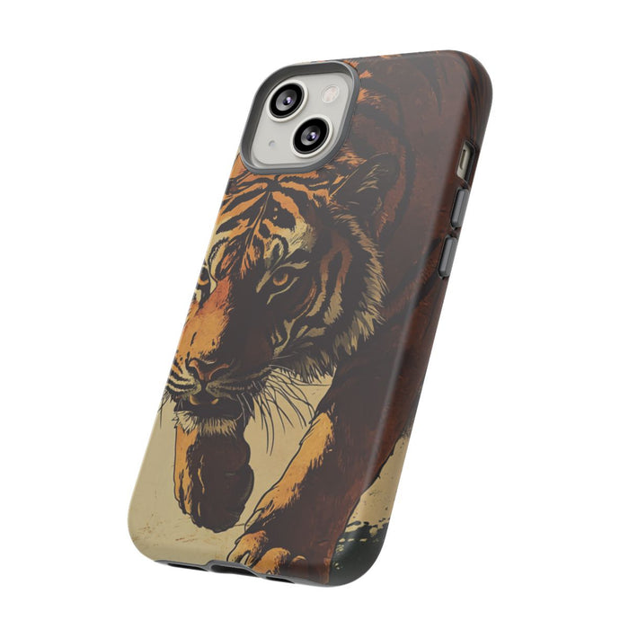 Vintage Stijl Tijgerillustratie