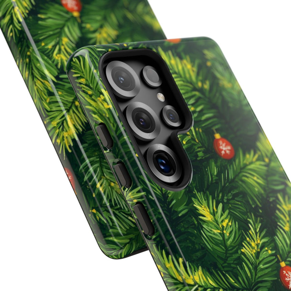 Kerst Dennentakken met Versieringen