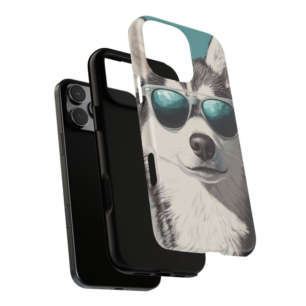 Stoere Husky met Zonnebril