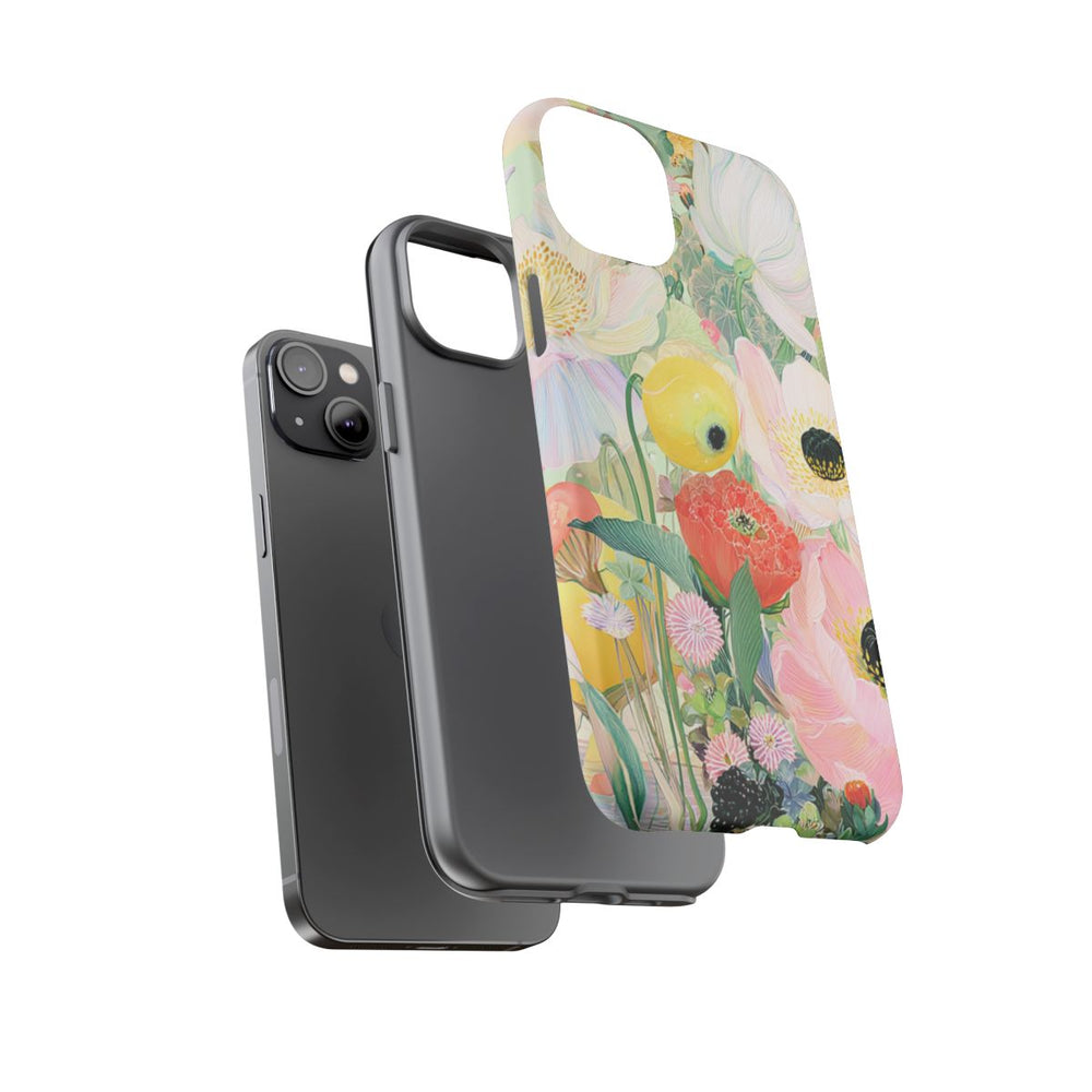 Lichte Pastelbloemen met Vogels