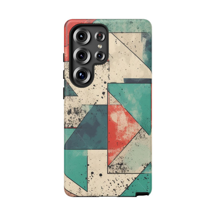 Abstract Geometrisch Patroon in Gedempte Kleuren