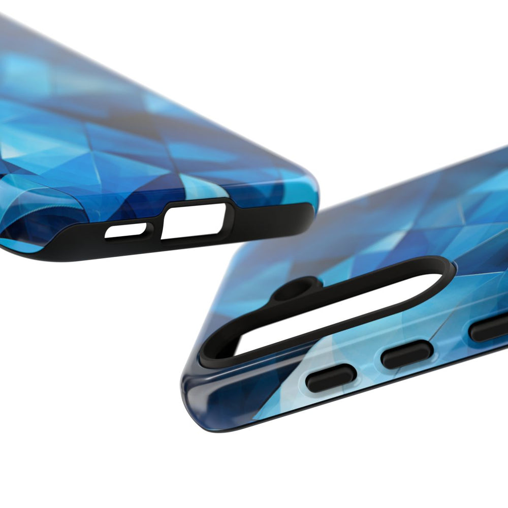 Blauw Geometrisch Driehoekenpatroon