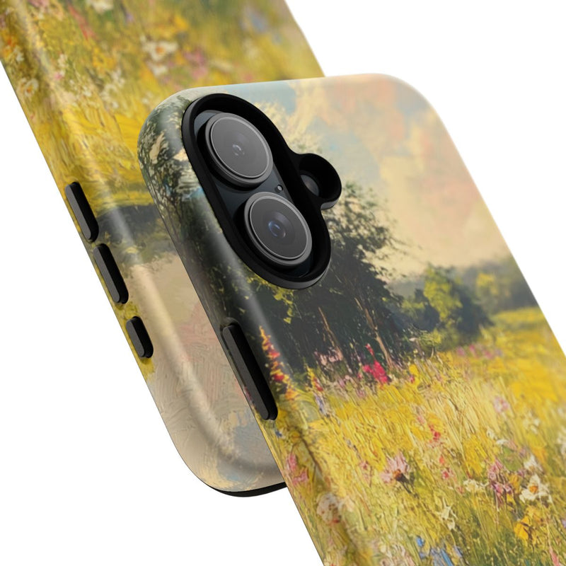 Zonnig Schilderij van Bloemenweide