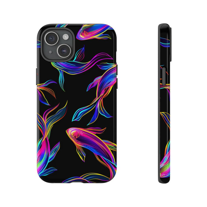 Neonkleurige Vissenpatroon