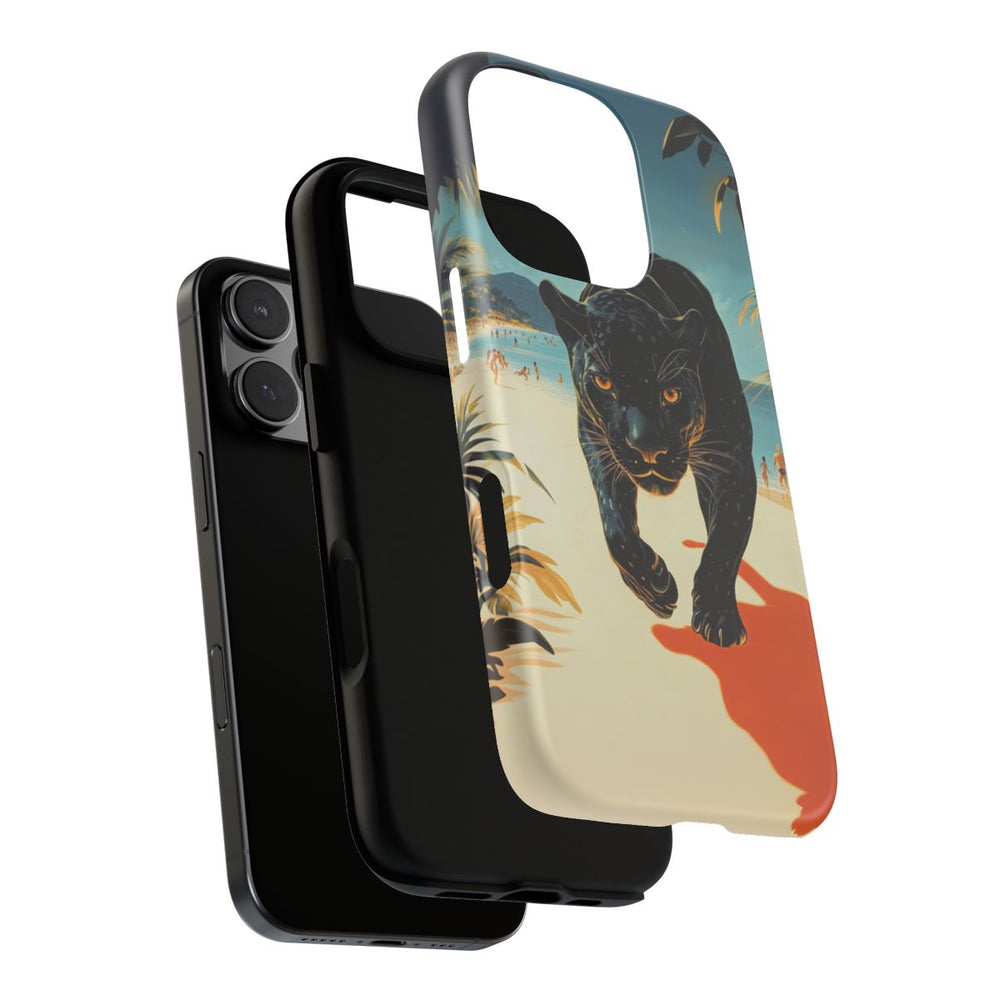 Zwarte Panter op het Strand