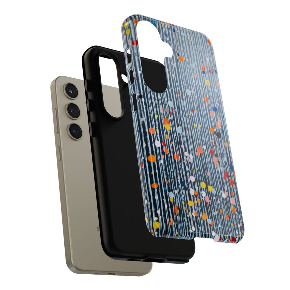Kleurrijk Abstract Patroon met Dots en Lijnen