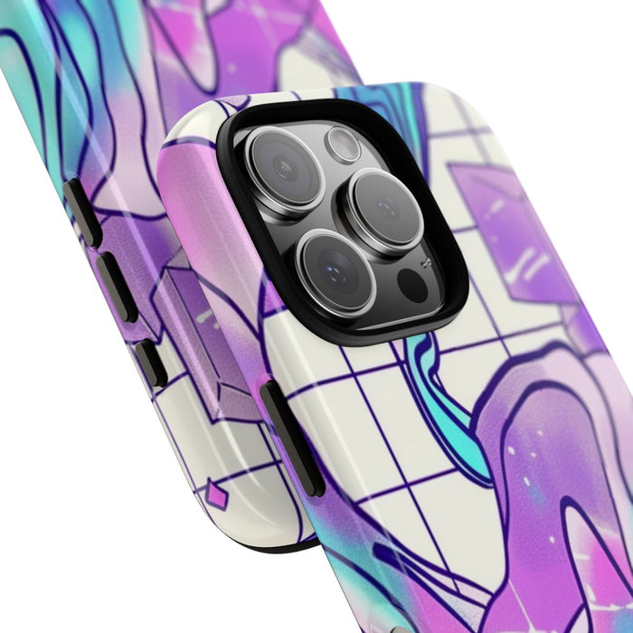 Abstract Kristal Vaporwave Patroon