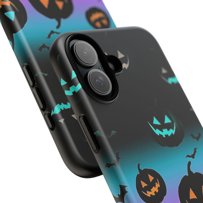 Gloeiende Halloween Pompoenen en Vleermuizen