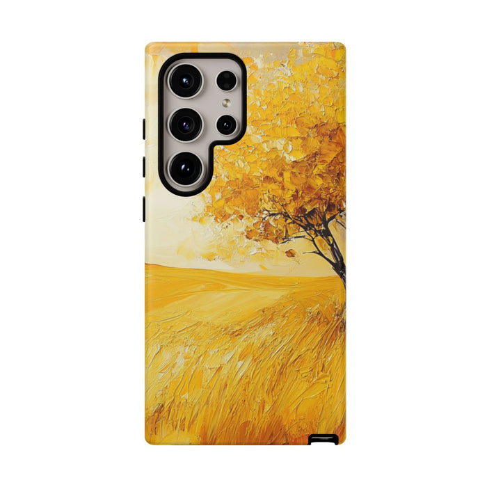Gouden Herfstboom in Landschap