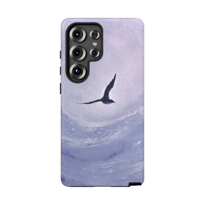 Vliegende Vogel in Indigo Werveling
