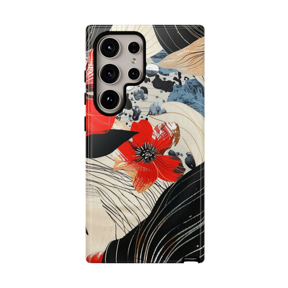 Rood Bloemen Abstract Patroon