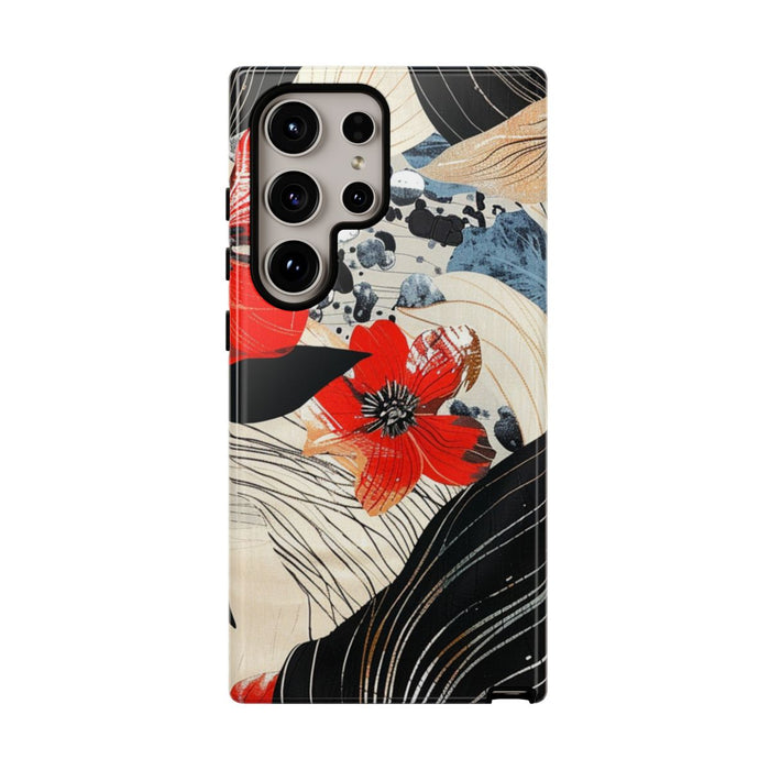 Rood Bloemen Abstract Patroon