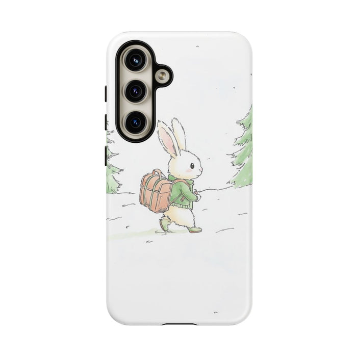 Schattig Konijntje met Rugzak in Winterbos