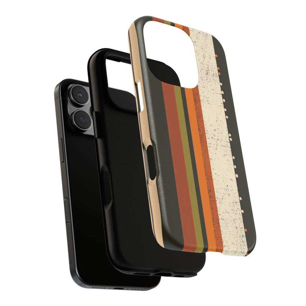Retro Verticale Strepen en Stippenpatroon
