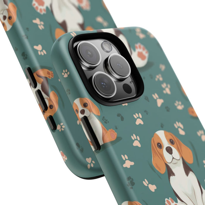 Beagles met Pootafdrukken Patroon