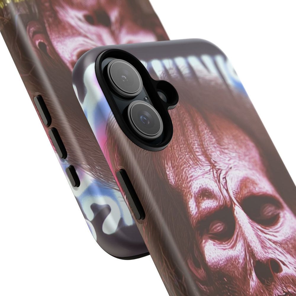 Surrealistisch Zombiegezicht met Vurige Lucht