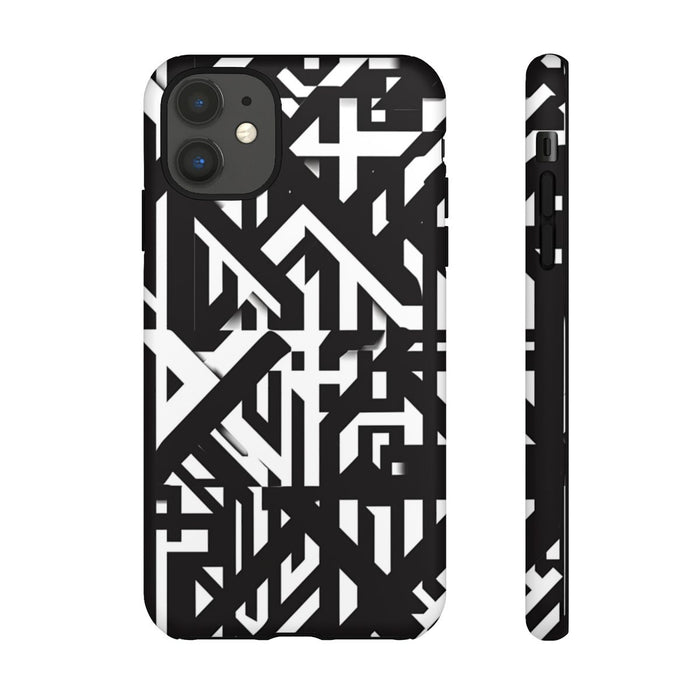 Zwart-Wit Geometrisch Patroon