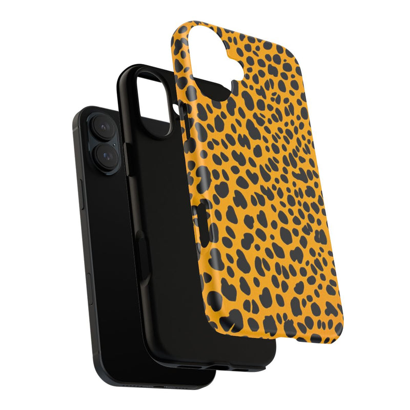Zwart-Oranje Cheetahprint