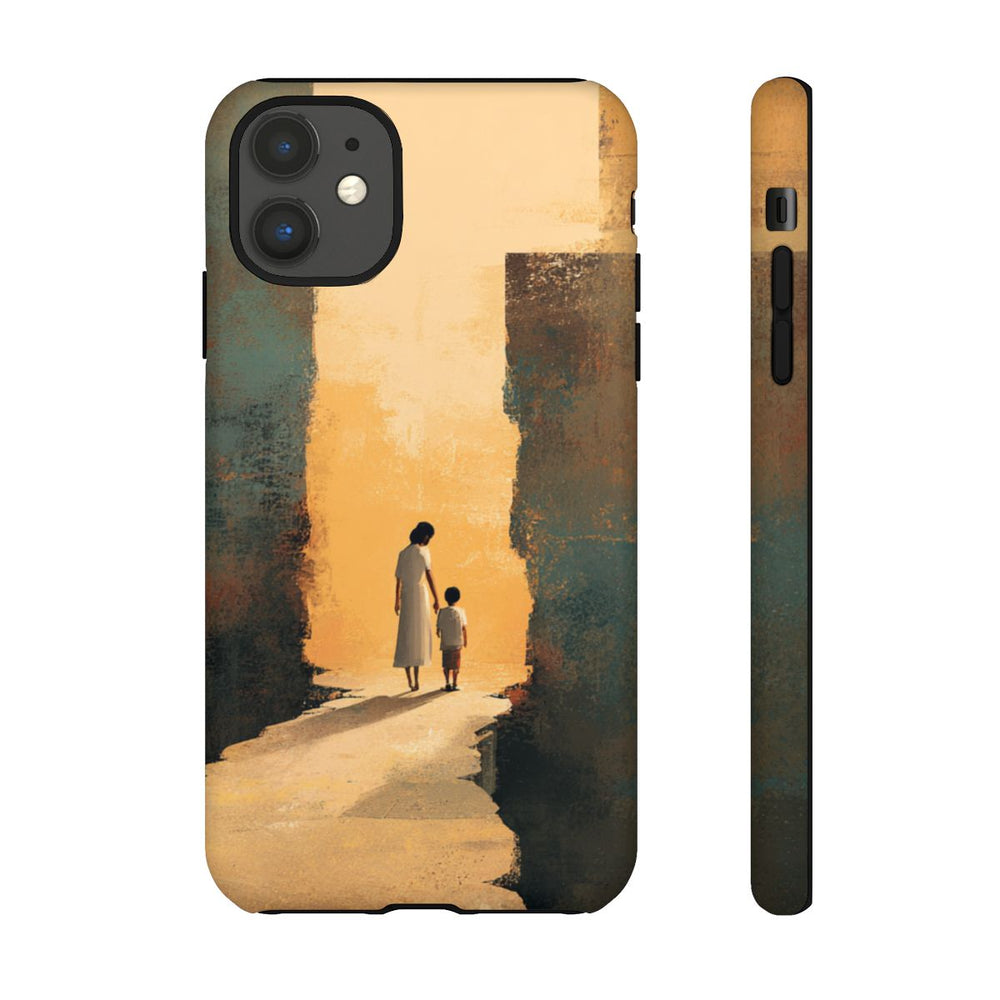 Vrouw en Kind op Gebroken Pad