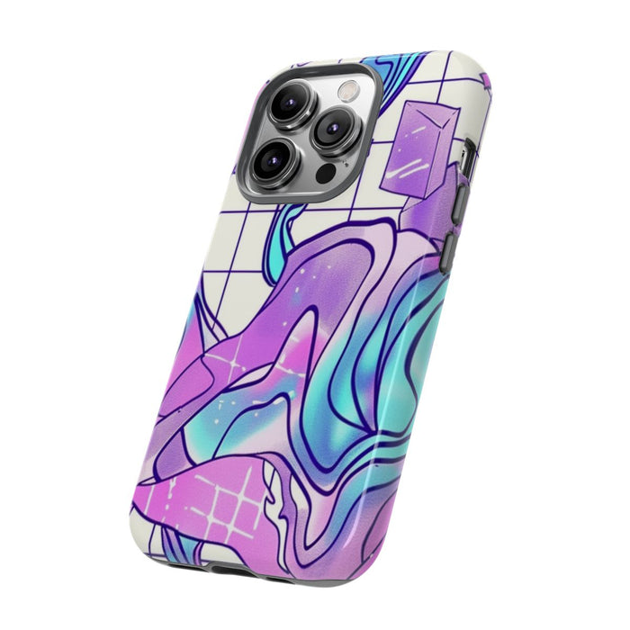 Abstract Kristal Vaporwave Patroon