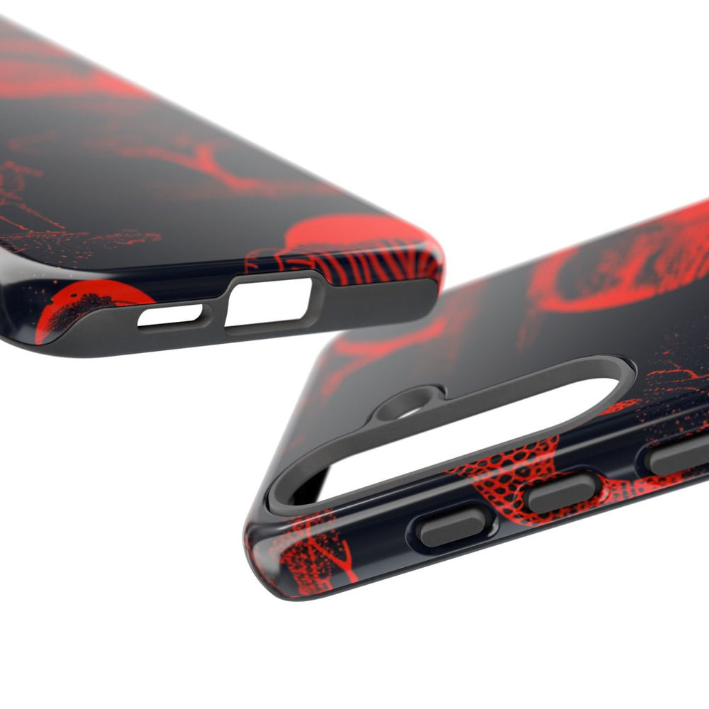 Rood Neon Afrikaans Dierenpatroon