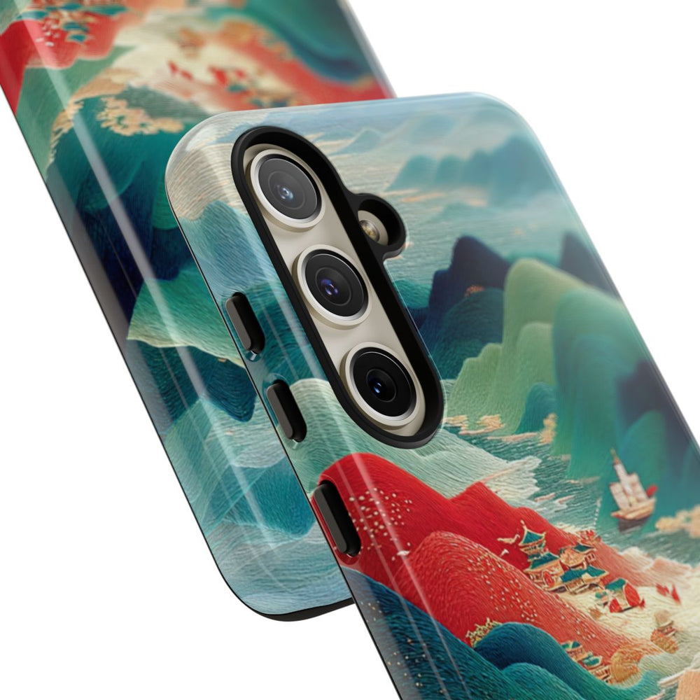 Kleurrijk Berglandschap met Illustratie