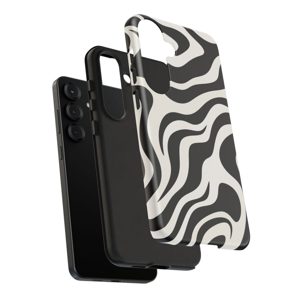 Zwart-Wit Abstract Zebra-Patroon