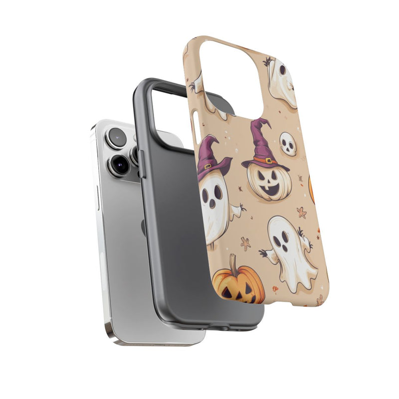 Schattige Halloween Geestjes en Pompoenen Patroon