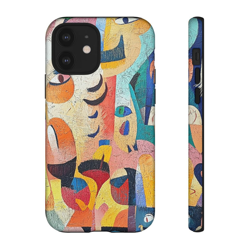 Abstracte Gezichten en Vormen in Heldere Kleuren